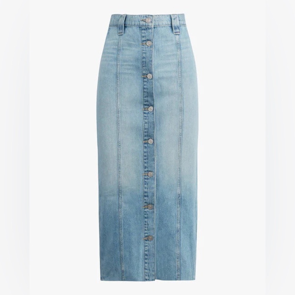 HUDSON Button-Front Denim Pencil Skirt SIZE 26